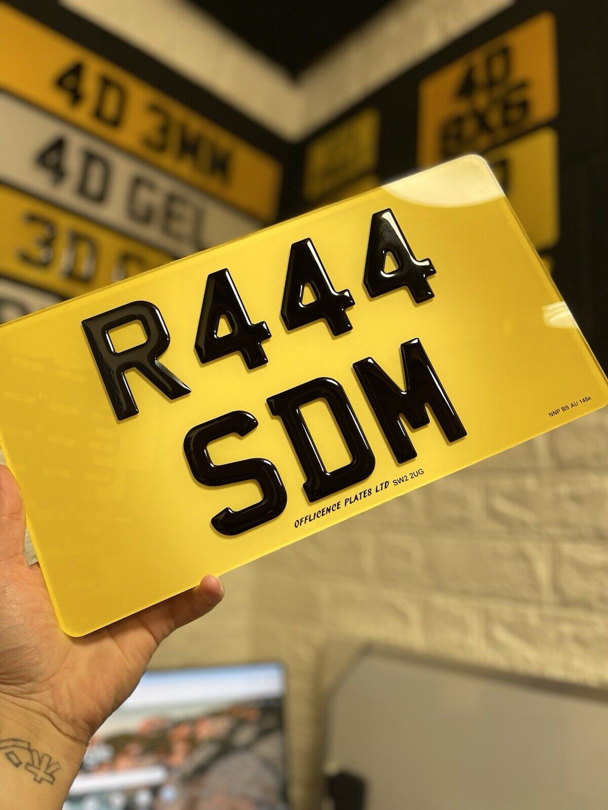 13x7 Japanese JDM Import Number Plates 2D/ 3D Gel / 4D Road Legal Registration
