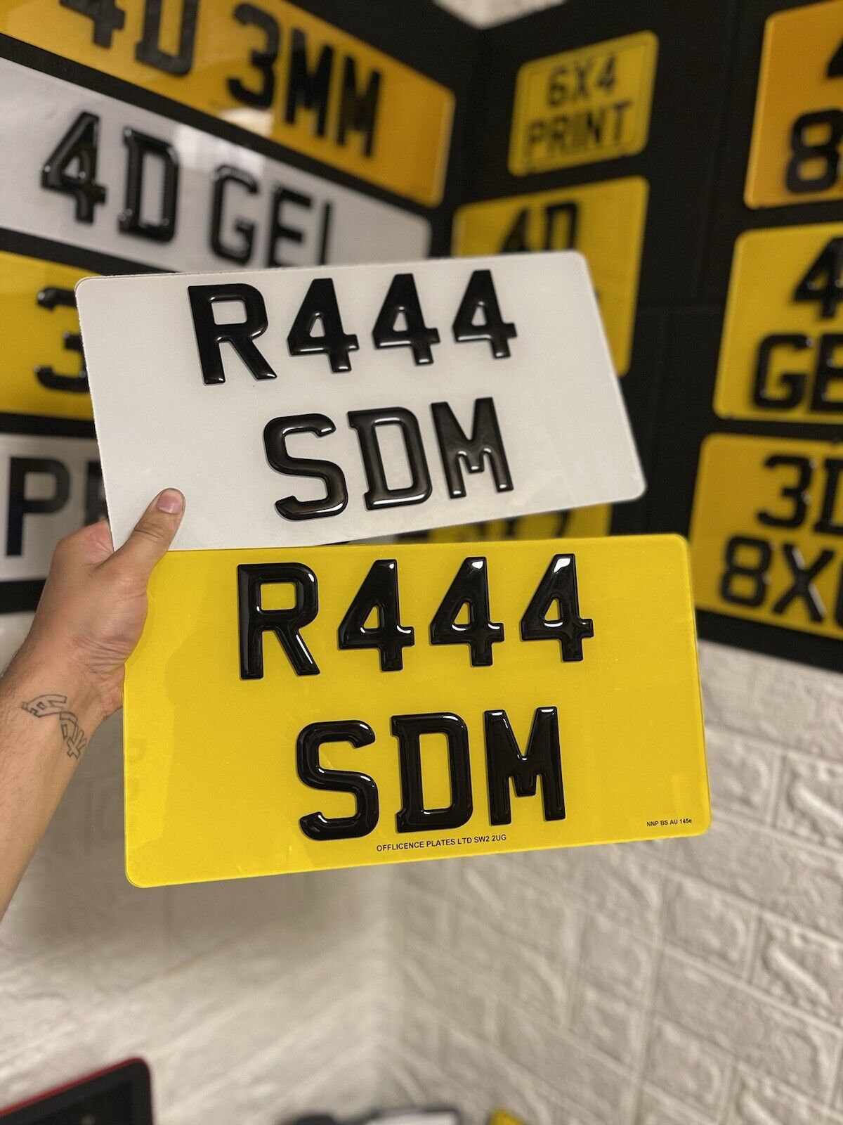 13x7 Japanese JDM Import Number Plates 2D/ 3D Gel / 4D Road Legal Registration
