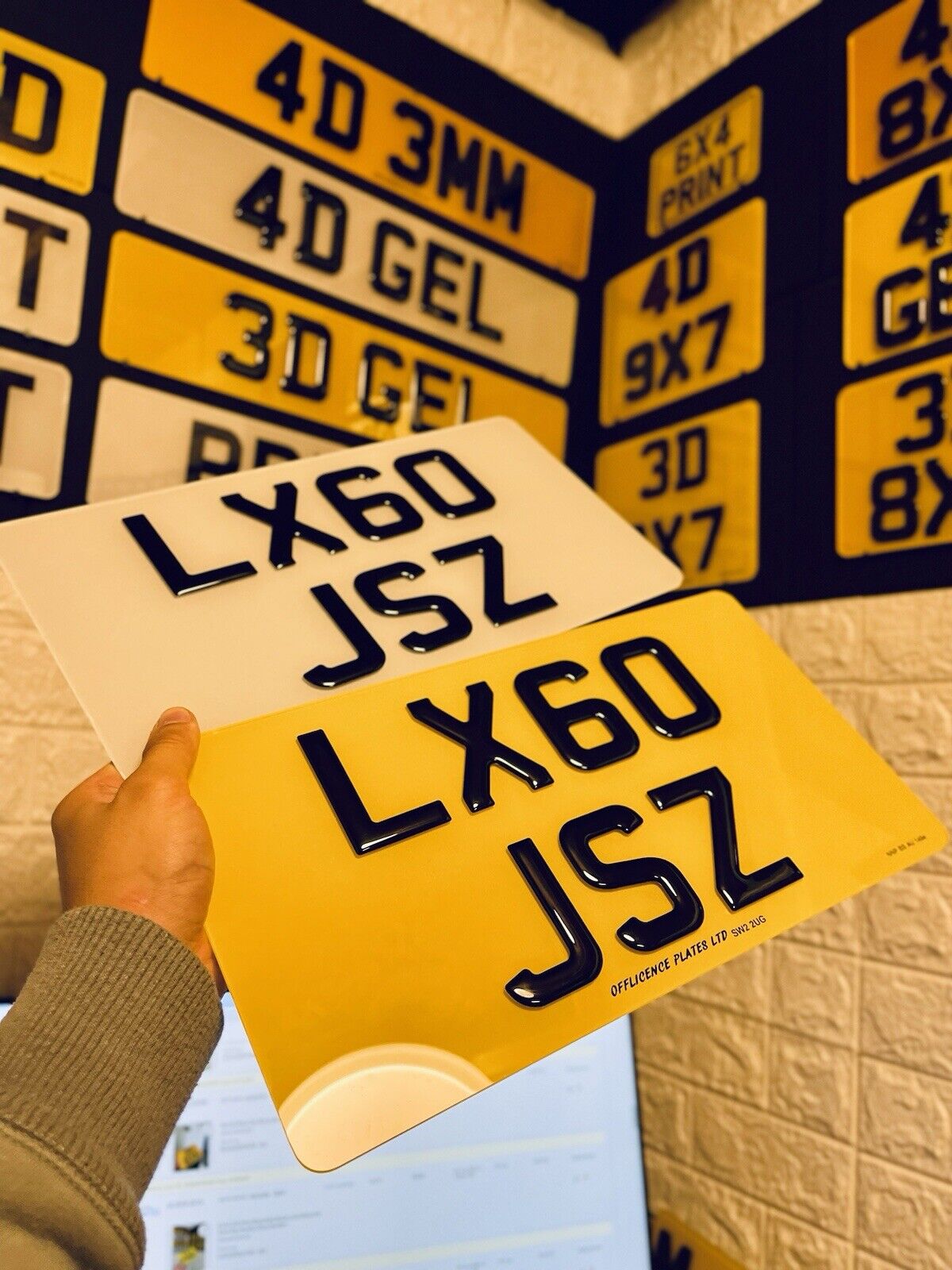 13x7 Japanese JDM Import Number Plates 2D/ 3D Gel / 4D Road Legal Registration