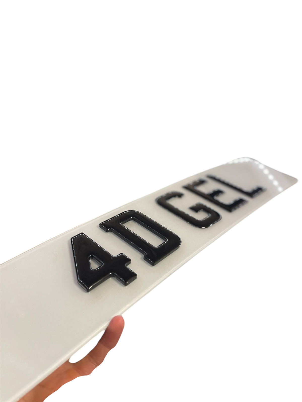 3D 4D 3mm Gel Number Plates - Design Your Number Plates Road Legal