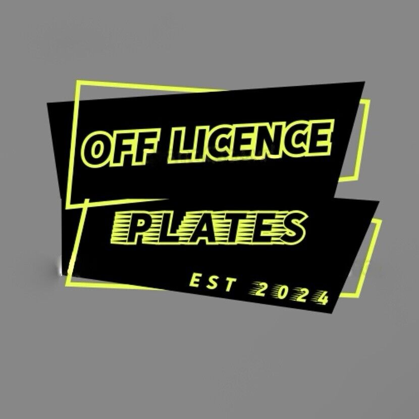 Small 6x4 motorcycle Motor Bike Novelty number plate Free Postage reflective