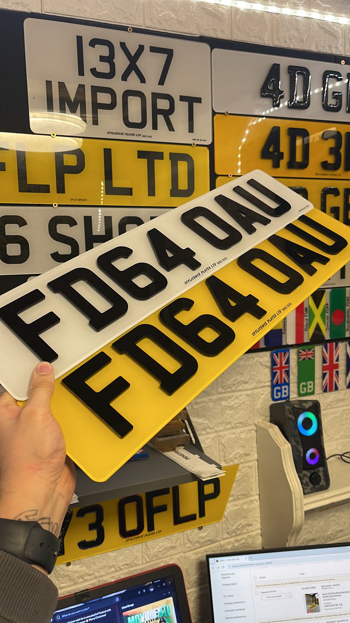 3D 4D  3mm Gel Number Plates - Design Your Number Plates Road Legal