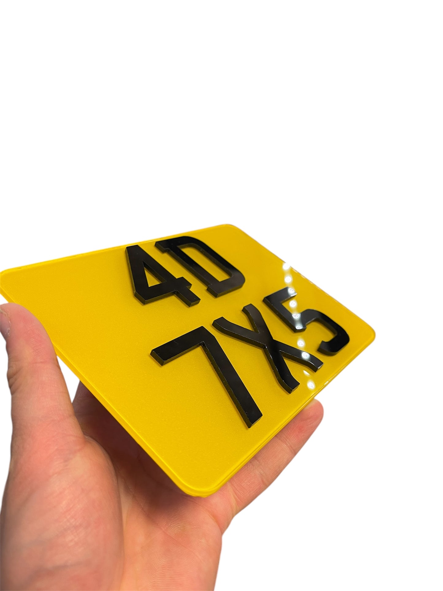 7x5 3D-4D Premium Motorcycle Show Number Plate.