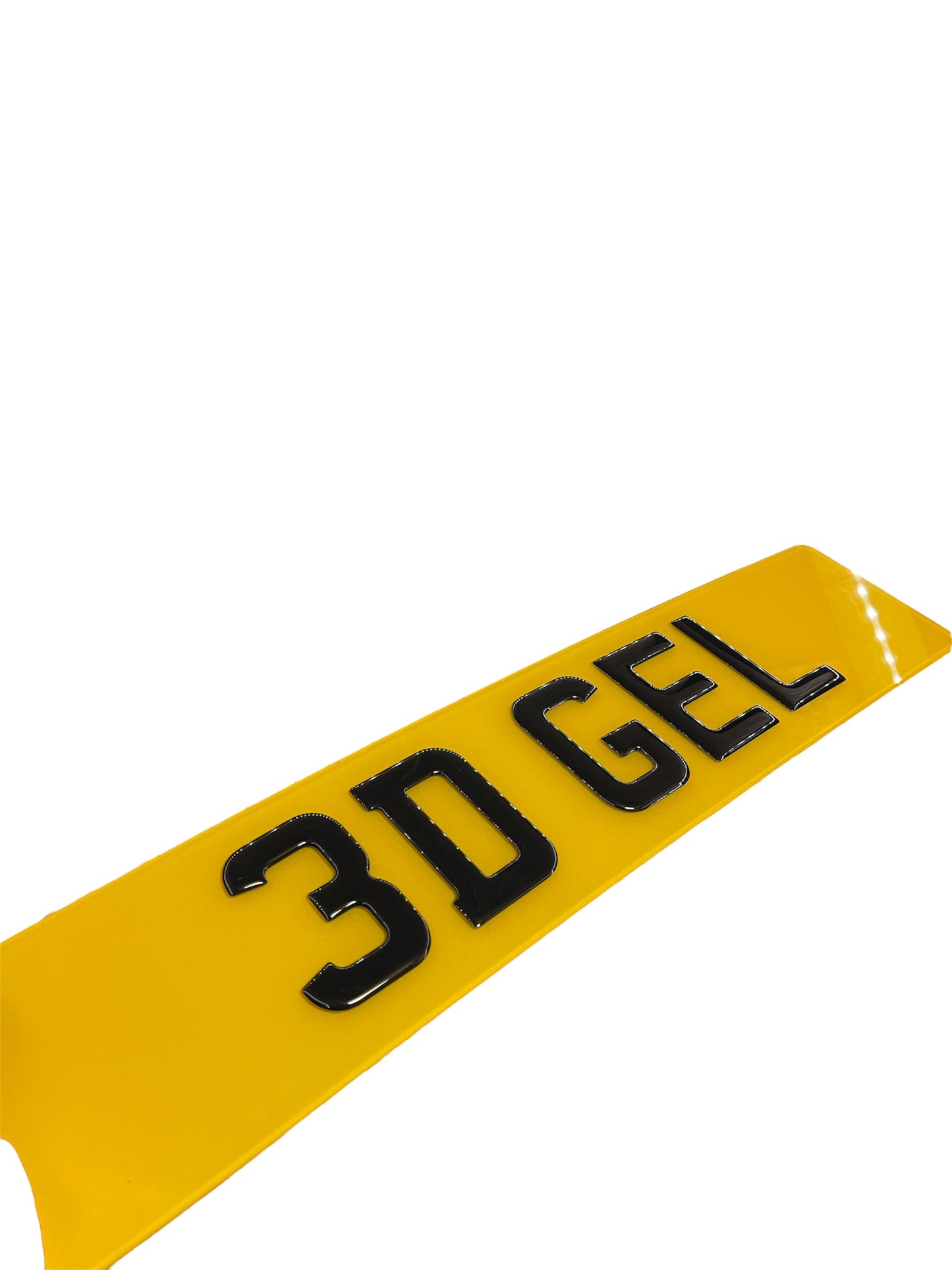 3D 4D  3mm Gel Number Plates - Design Your Number Plates Road Legal