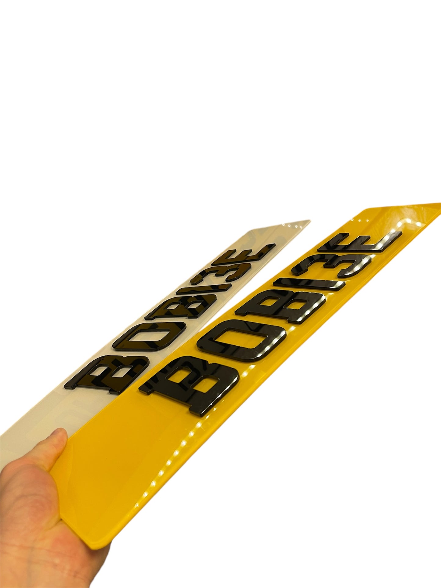 3D 4D  3mm Gel Number Plates - Design Your Number Plates Road Legal