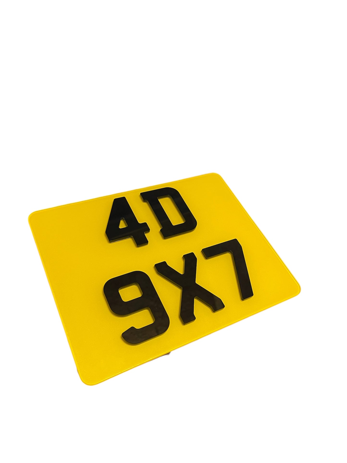 9x7 motorcycle motorbike 4D Laser cut road legal Number Plate Mot Compliant