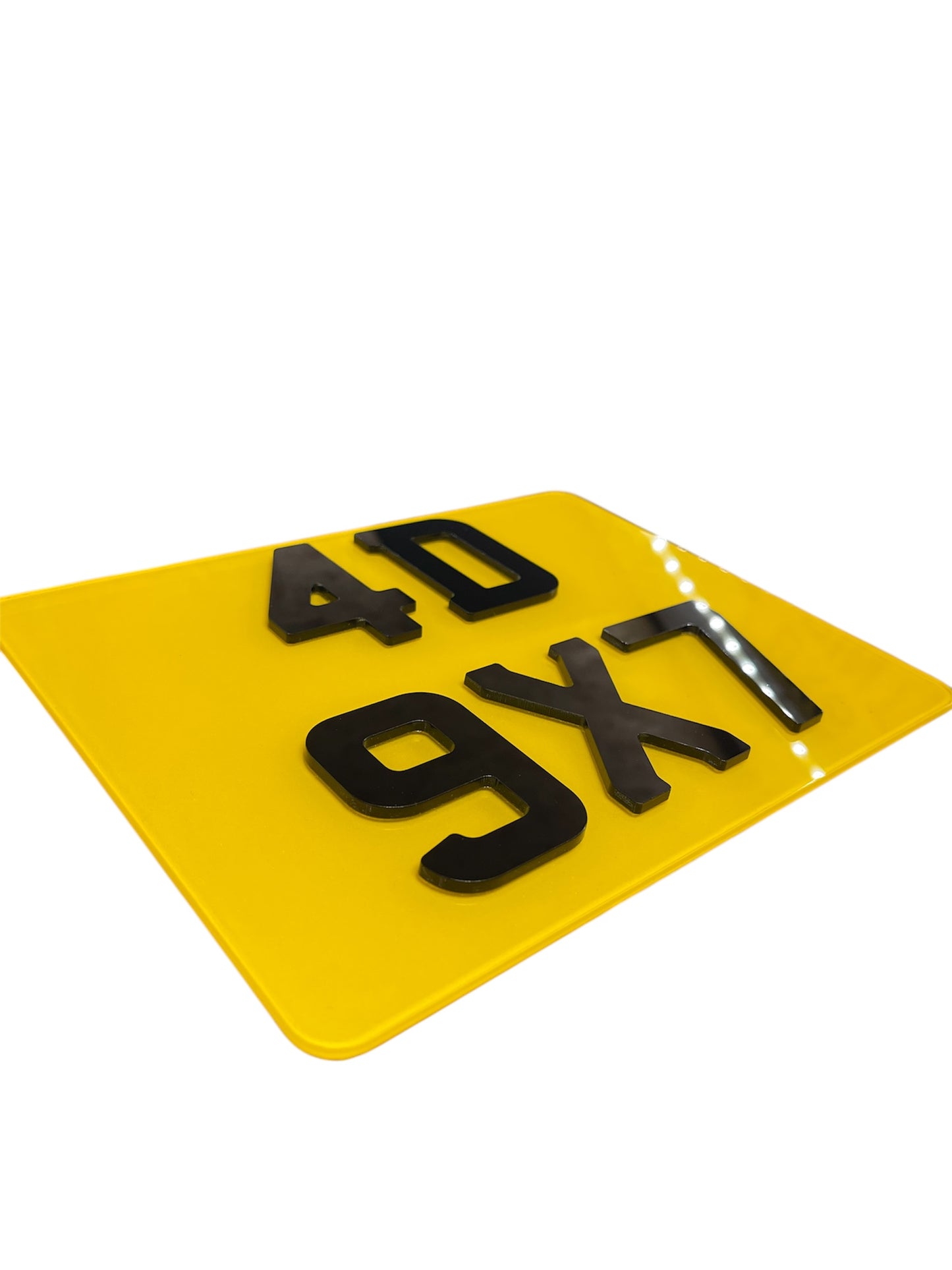 9x7 motorcycle motorbike 4D Laser cut road legal Number Plate Mot Compliant